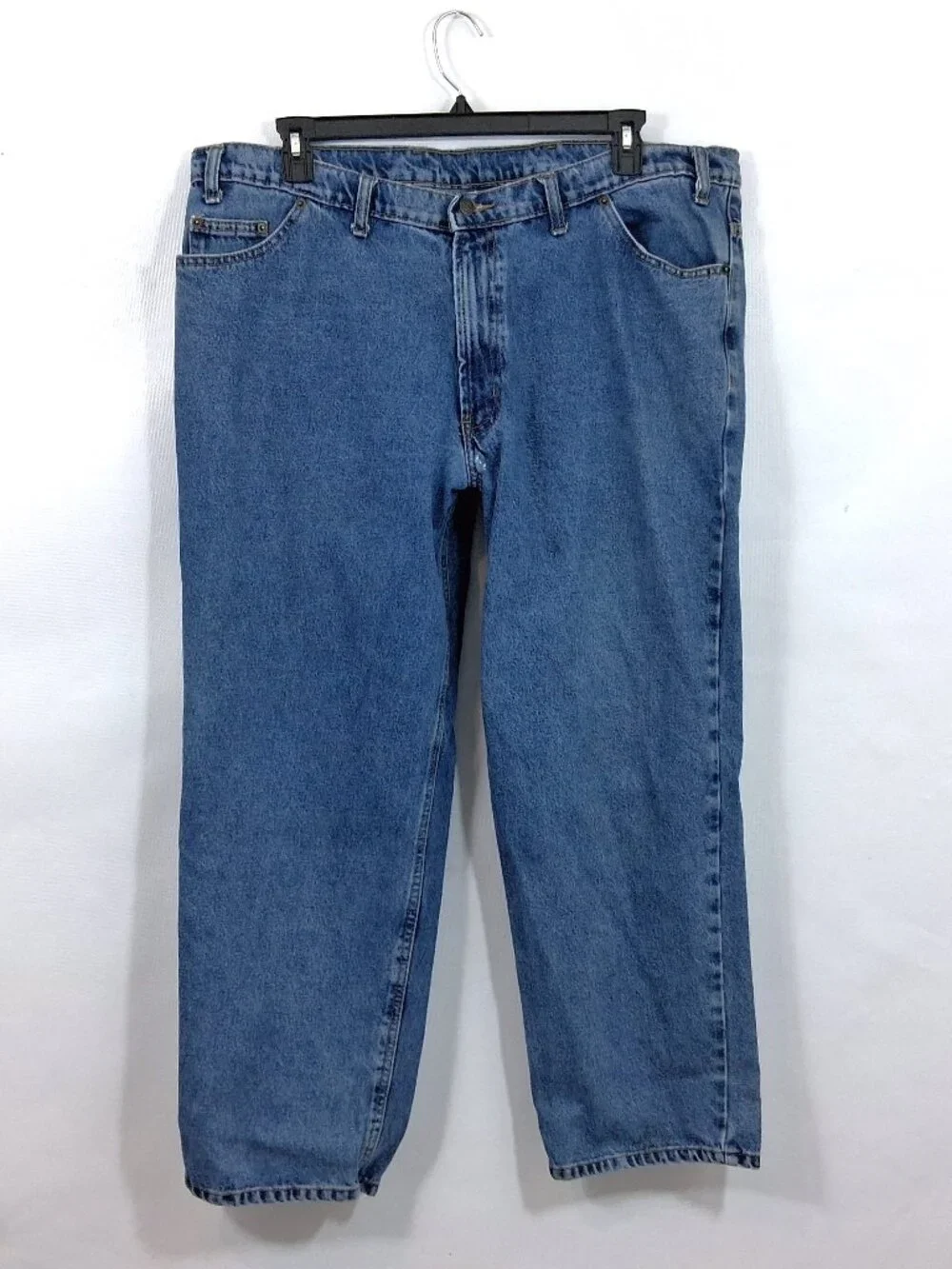 RK Men's Straight Leg Jeans Medium Wash Big & Tall Size 44 X 31